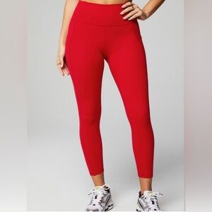 Fabletics Pure Luxe Leggings Red, Size XXL/1X Short